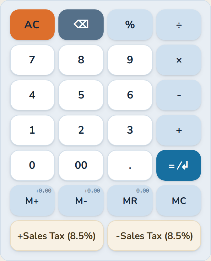 The on-screen keyboard